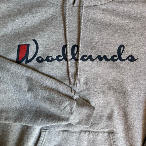 Champion Eco Authentic Woodlands Hoodie Gray Men’s M Pullover Sweatshirt - Picture 4 of 10